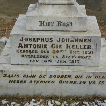 KELLER Josephus Johannes Antonie Gie 1891-1917