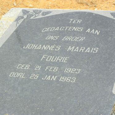FOURIE Johannes Marais 1923-1963