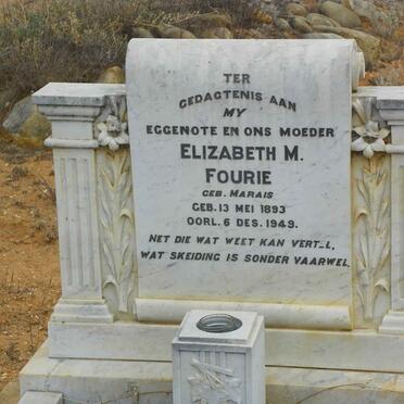 FOURIE Elizabeth M. nee MARAIS 1893-1949