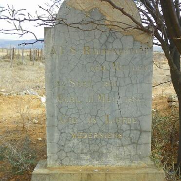 RAUBENHEIMER A.F.S. nee MULLER 1901-1934