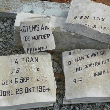 LATEGAN Johanna nee FOURIE 1878-1964