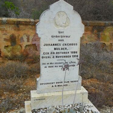 MULDER Johannes Jacobus 1886-1918