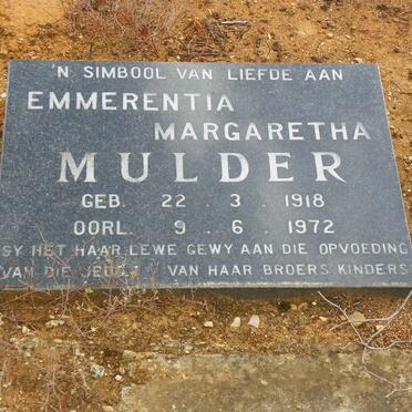 MULDER Emmerentia Margaretha 1918-1972