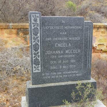 MULDER Engela Johanna nee VAN GREUNEN 1891-1955