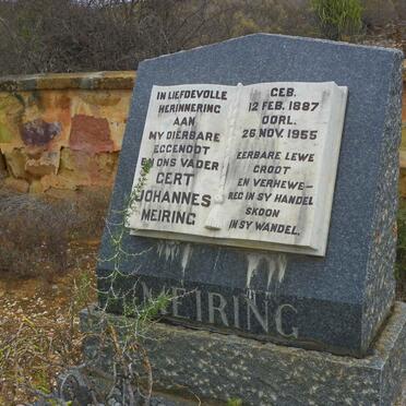 MEIRING Gert Johannes 1887-1955