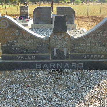 BARNARD Jacobus Johannes 1875-1924 &amp; Magdalena Cornelia GRUNDLING 1883-1971