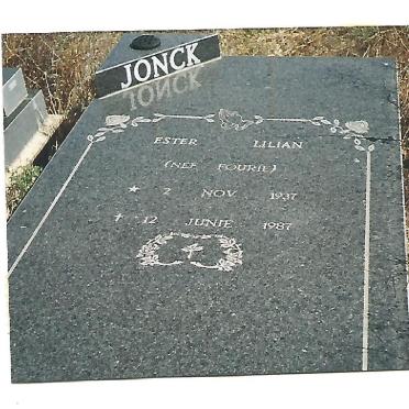 JONCK Ester Lilian nee FOURIE 1937-1987