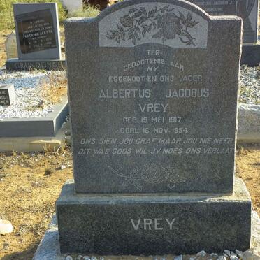 VREY Albertus Jacobus 1917-1954