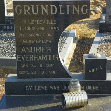 GRUNDLING Andries Everhardus 1924-1982