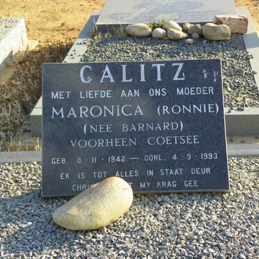 CALITZ Maronica voorheen COETSEE nee BARNARD 1942-1993