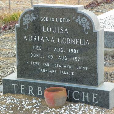 TERBLANCHE Louisa Adriana Cornelia 1881-1971