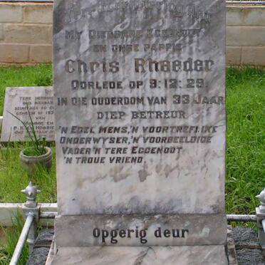RHEEDER Chris -1929
