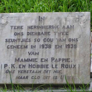 ROUX seun, le -1938 :: LE ROUX seun -1939