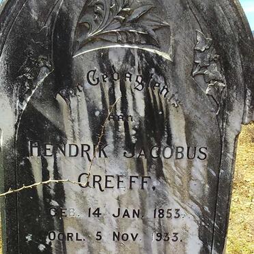 GREEFF Hendrik Jacobus 1853-1933