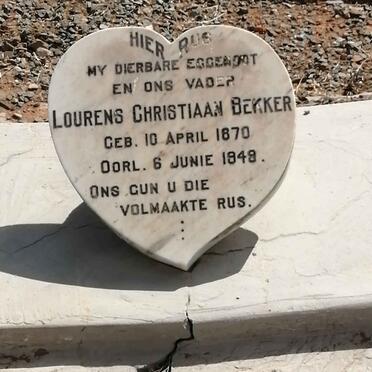 BEKKER Lourens Christiaan 1870-1948
