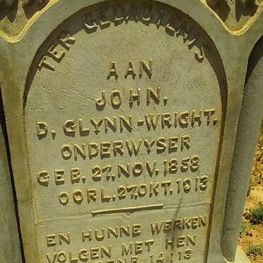 WRIGHT John D., GLYNN 1858-1913