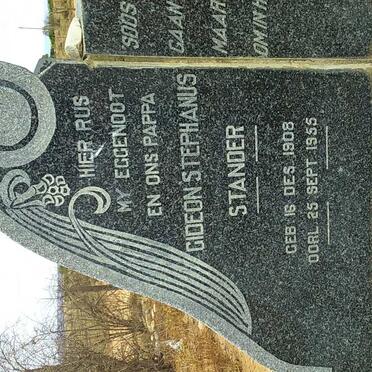 STANDER Gideon Stephanus 1908-1955