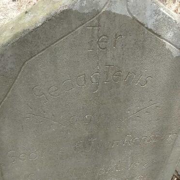 RENSBURG George F., J. van 1883-1941