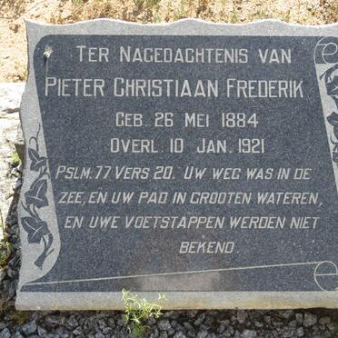 ? Pieter Christiaan Frederik 1884-1921