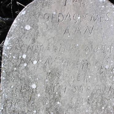 KRUGER Catharina Aletta Anna 18??-
