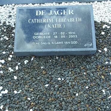 JAGER Catherine Elizabeth, de 1916-2003