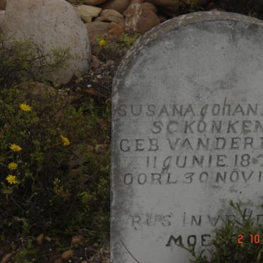 SCKONKEN Susana Johana Fidr? nee VAN DER BERG 1872-1960