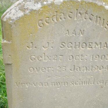 SCHOEMAN J.J. 1903-1904