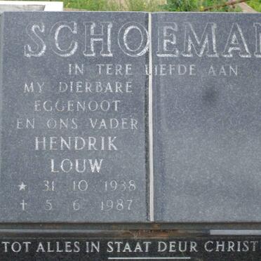 SCHOEMAN Hendrik Louw 1938-1987