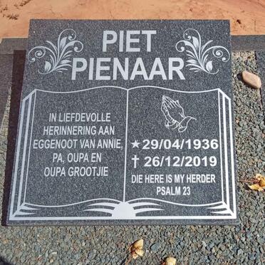 PIENAAR Piet 1936-2019