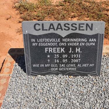 CLAASSEN Freek J.H. 1931-2007