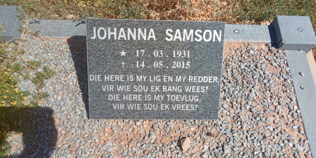 SAMSON Johanna 1931-2015