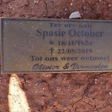 OCTOBER Spasie 1924-2019