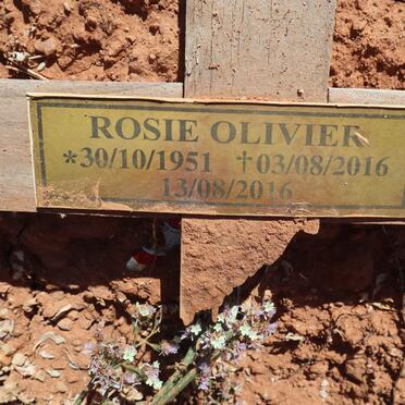 OLIVIER Rosie 1951-2016