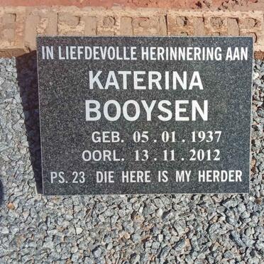 BOOYSEN Katerina 1937-2012