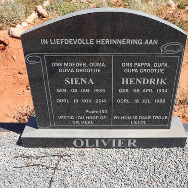 OLIVIER Hendrik 1934-1988 &amp; Siena 1935-2014