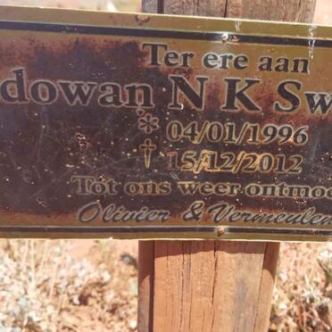 SWARTBOOI Rudowan N.K. 1996-2012