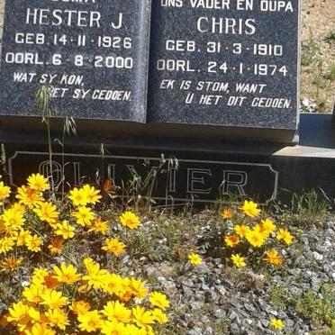 OLIVIER Chris 1910-1974 &amp; Hester J. 1926-2000