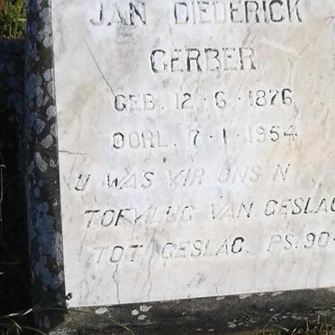 GERBER Jan Diederick 1876-1954