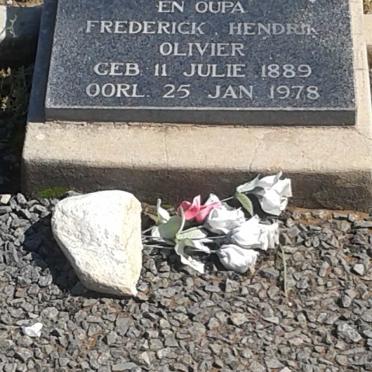 OLIVIER Frederick Hendrik 1889-1978