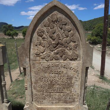 SERFONTEIN Johanna Cecilia nee STANDER 1873-1941