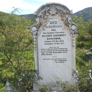 SCHOEMAN Olivier Johannes 1884-1911