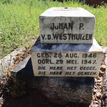 WESTHUIZEN Johan P., v.d. 1946-1947