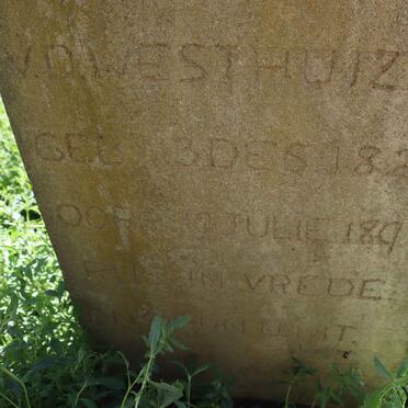 WESTHUIZEN Johannes D., v.d. 1827-1897