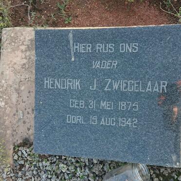 ZWIEGELAAR Hendrik J. 1875-1942