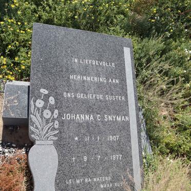 SNYMAN Johanna C. 1907-1977