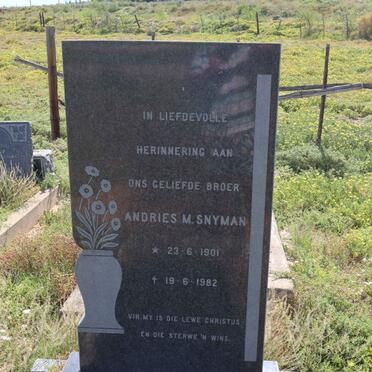 SNYMAN Andries M. 1901-1982