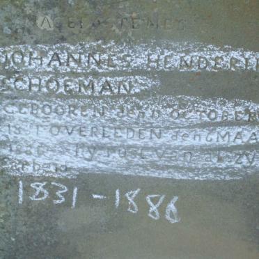 SCHOEMAN Johannes Hendrik 1831-1886