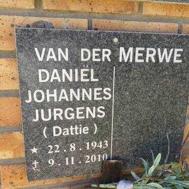 MERWE Daniël Johannes Jurgens, van der 1943-2010