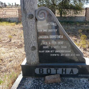 BOTHA Jacoba Dorothea 1932-1946