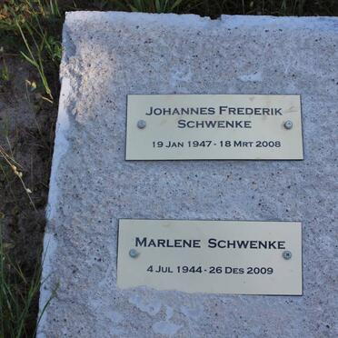 SCHWENKE Johannes Frederik 1947-2008 :: SCHWENKE Marlene 1944-2009